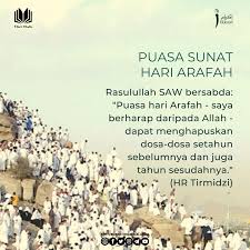 Puasa arafah adalah puasa sunnah muakkadah yang pahalanya luar biasa. Hari Arafah 2020