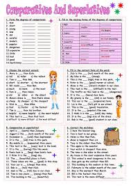 Comparatives And Superlatives Worksheet Free Esl Printable Worksheets Made By Teachers English Adjectives English Grammar Worksheets English Grammar