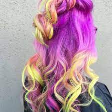 25 Long Haircuts That Add Volume And Texture To Thin Hair Types Bright Hair Colors Rainbow Hair Color Bright Hair