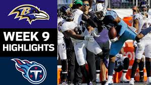 Marcus mariota and the titans are well rested coming off their bye week as they face a confident baltimore side that is hot on defense. Ravens Vs Titans Nfl Week 9 Game Highlights Youtube