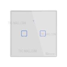 Bestselling Sonoff T2uk2c Tx Uk Plug 2 Gang Glass Panel Wifi Smart Touch Light Switch Whole Sale Tvc Mall