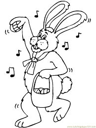 An assortment of cute bunny pdf printables to color. Musical Easter Bunny Coloring Page For Kids Free Easter Bunnies Printable Coloring Pages Online For Kids Coloringpages101 Com Coloring Pages For Kids