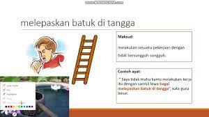 Bagai melepaskan batuk di tangga. Peribahasa Bahagian 1 Youtube