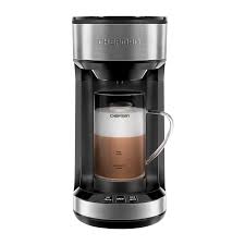 How they work all you need to do is insert a sealed cup, pod or disc of grounds into the machine, add water to the reservoir, press a button and wait about a minute for brewing. Chefman Froth And Brew Single Serve Coffee Maker Chefman Com