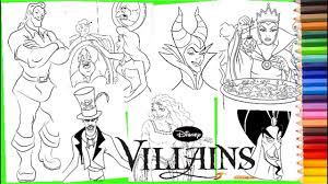 I love how she illustrated the evil queen.this is one of the best that i had colored using colored pencils. Disney Villain Compilation Maleficent Jafar Ursula Gaston Evil Queen Coloring Pages For Kids Youtube