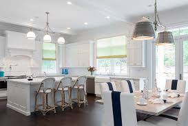 exciting white kitchen dining room