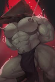 pyramid head, absurdres, highres, bara, bulge, kult (kult2k), large  pectorals, muscular, muscular male, pectorals, thick thighs, thighs,  topless male - Image View - | Gelbooru - Free Anime and Hentai Gallery