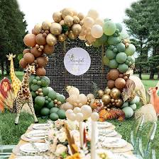 0 out of 5 stars, based on 0 reviews. Buy Nebee Safari Jungle Theme Balloon Arch Kit Retro Green Balloons Coffee And Gold Balloons For Birthday Decorations Wedding Decorations Graduation Party Online In Turkey B0963pkq3f