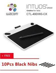 Wacom Intuos Draw Small White Ctl 490 Digital Graphic Drawing Tablet Pad 2048 Pressure Levels Review Drawing Tablet Wacom Intuos Wacom