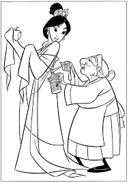 Princesas Disney Para Colorear Mulan