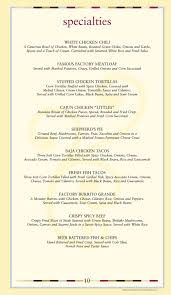 Ccfactory Specialities Menu Restaurant Menu Design Menu Design Inspiration Cheesecake Factory