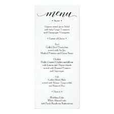 Classic Menu Wedding Menu Or Bridal Shower Menu Invitation Zazzle Com Bridal Shower Menu Wedding Menu Classic Menu