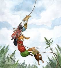 Swept Upward By Astrid Sheckels 10 19 19 Wind Fairytale Art Animal Art Whimsical Art