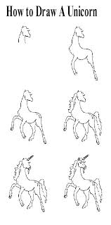 9 x 12 original drawing of perseus riding pegasus after beheading medusa. Step By Step Unicorn Drawing Images Novocom Top