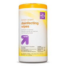 Dispose of wipes according to manufacturer instructions. Disinfecting Wipes Lemon Scent 75 Ct Up Up Target