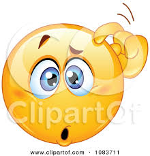 Bildergebnis für bilder smiley kratz, verwirrt