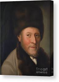 Portrait of Isaac Jacob Gans Canvas Print