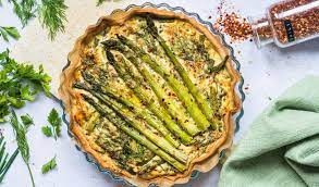 Recette quiche language:de / frittata oder quiche ohne boden (low carb) (schön und fein. Quiche With Green Asparagus And Goat Cheese La Cuisine De Geraldine