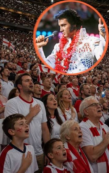 68,000 ENGLISH FANS SANG ELVIS AS ONE — THE MATCH PAUSED, BUT THE MEMORY WILL LAST FOREVER The football match was unforgettable, but one extraordinary moment rose above everything that happened on