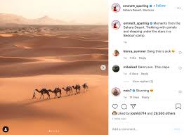 One of her camels was rented for a graduation party, while others have appeared at weddings. Best Travel Instagram Accounts 30 Best Travel Photographers