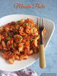 Masala Pasta Recipe Indian Masala Pasta Recipe With Step By Step Pictures Recipe Pasta Recipes Recipes Easy Pasta Recipes