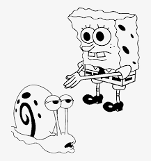 Best spongebob squarepants coloring pages. Spongebob And Gary Coloring Page Spongebob De Colorat Plankton Png Image Transparent Png Free Download On Seekpng