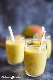 Smoothie Passion Mangue Et Lait De Coco Cuisinons En Couleurs Coco Cuisine Recettes De Proteines Douces Recette Smoothie Fruit