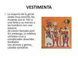 Resultado de imagen de COMO VESTIAN LOS MAYA