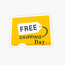 Happy national free shipping day! Free Shipping Stickers Redbubble