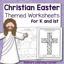 Solve the sums in the color by number, and complete the addition, subtraction and multiplication worksheets. Christian Easter Worksheets For Kindergarten And First Grade Mamas Learning Corner