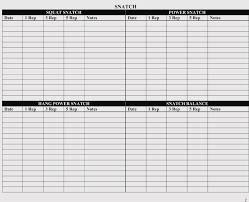 12 blank workout log sheet templates