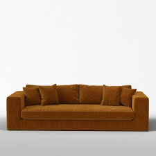 Koinor fabric corner sofa braun sofa function couch #12559. Bellechasse 3 Sitzer Sofa Aus Geburstetem Cognac Samt Panac