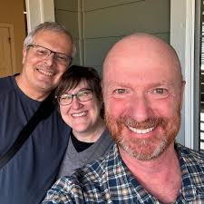 Super fun seeing our friends Mitch (the farmer) and Michelle (the farmher)  from @summit_farms_ as Mitch read his latest book, Billy the Baaad Goat, at  the @olympiafarmersmarket! Summit Farms is a working