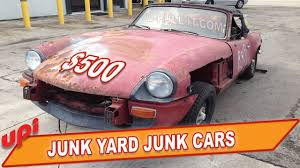 Thousands of local junkyards in our used parts network are ready to assist you. Junk Yard Junk Cars Sell Your Car To A Salvage Yard For Parts Youtube