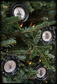 When many people hear of gothic home decor they picture someone that only dresses in black and wears black lipstick. Black Gothic Christmas Ornaments Framed Insects Me And Annabel Lee