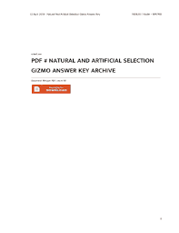 Gizmo answer key natural selection. Natural And Artificial Selection Gizmo Answer Key Fill Online Printable Fillable Blank Pdffiller