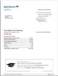 Bank Of America Bank Statement Customized Bank Of America Statement In 2020 Statement Statement Template Bank Statement Business Template