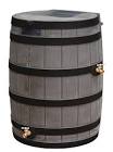 Whiskey Style Lightweight Compact Rain Barrel with 2 Brass Spigots, 190-L Good Ideas