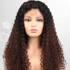 Human hair wigs for women full density curly hair lace front wig; Brown Curly Hair Wig Nubianprincesshairshop Com