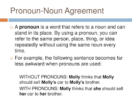 It's likely to be a personal name or a title. Ppt Pronoun Noun Agreement Powerpoint Presentation Free Download Id 2012462