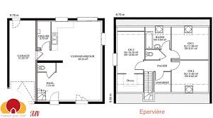Maison De Plain Pied Avec Combles Amenageables Plan Maison Plan Maison 100m2 Plan Maison 120m2