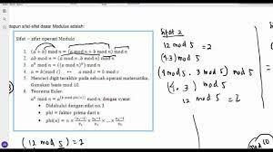 Sebagai referensi untuk sobat belajar. Contoh Soal Modulo Youtube