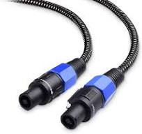 Cable Matters Premium Braided 12AWG Speaker Cable 3 ft Compatible with  Speakon NL4FC Port