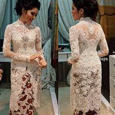 Sedia model kebaya wedding, baju perkawinan, gaun pernikahan, dress nikah, gamis brokat akad nikah. Kebaya Putih Gaun Batik Kebaya Pengantin