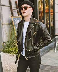 Snake Oil Provisions Fitness Fashion Leather Jacket Mens Fashion