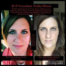 There are 8 years difference in these pictures and no foundation in Kelly's  current picture. This is what consistent use of good skincare can do for  your skin!!!