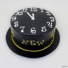 New Year Clock Cake (BS-5187) -