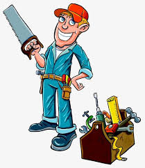Maintenance Workers Carpenter Workers Painted Cartoon Worker Renovation Worker Cartoon Man Clipart Handyman Logo Cartoon