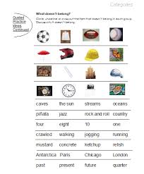 Categories – word lists, activities, worksheets, and more | Free ...