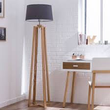 Pied De Lampadaire Sachi Bois Bois 144 Cm Inspire Lampadaire Lampadaire Bois Lampe Bois